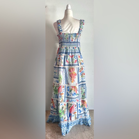 ☀️50% Off! Summer Sale☀️FARM RIO Tropical Tiles Maxi Dress - Picture 4 of 11